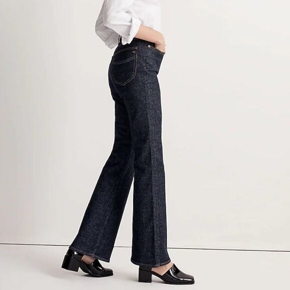 Madewell Dark Denim The Perfect Vintage Flare Jeans in Wrenford Wash Size 32 - Picture 2 of 11
